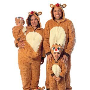 Rudolph Red Nosed Reindeer Union Suit Pajamas - Men's - XL- 2X - NWT